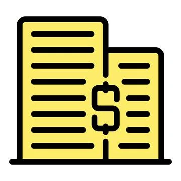 Building loan icon vector flat Stock Illustration