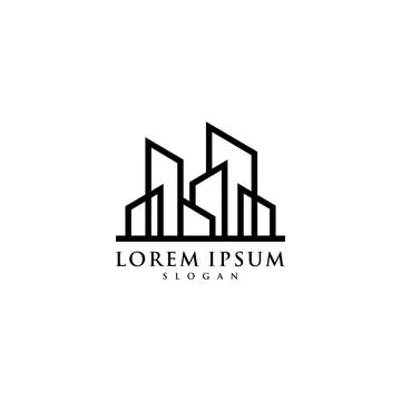 Building Logo Design Vector Stock Illustration