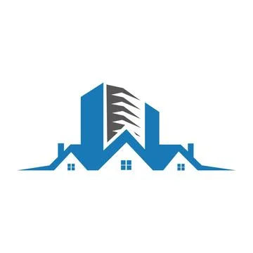 Building logo designreal esta vector Creative real estate house modern building  Ilustración de archivo