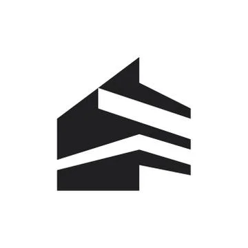 Building logo, illustration, vector Stock Illustration