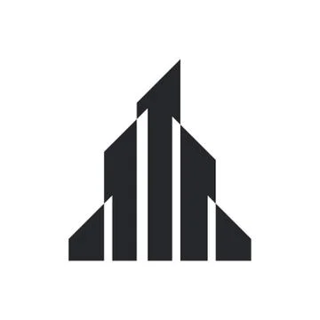 Building logo, illustration, vector Stock Illustration