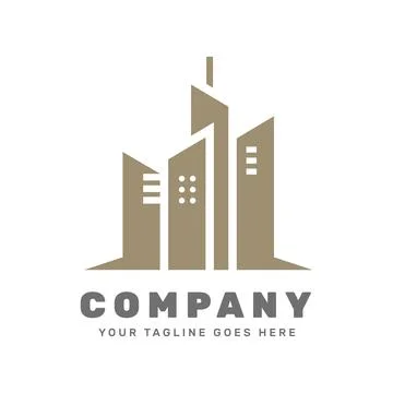 Building logo template Illustrazione stock
