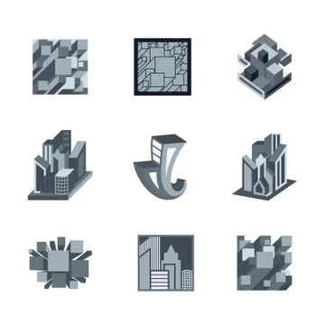 Building Logo Templates Stock Illustration