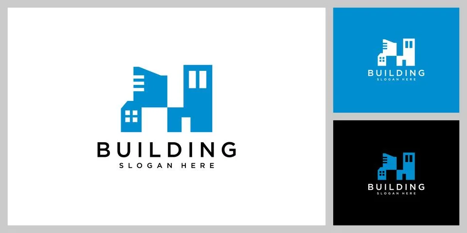 Building logo vector design template Ilustración de archivo