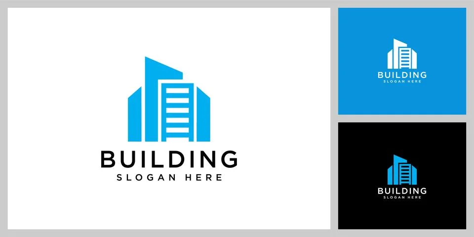 Building logo vector design template Ilustración de archivo