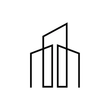 Building logo vector. Stock Illustration