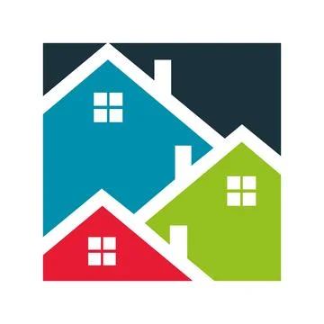 Building logo vector illustration design,Real Estate logo template, Logo symbol  Ilustración de archivo
