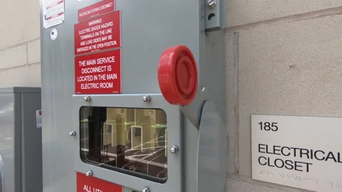 Building Main power switch Stock Footage 199483468