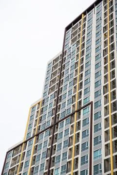 Building with many windows Stock Photos