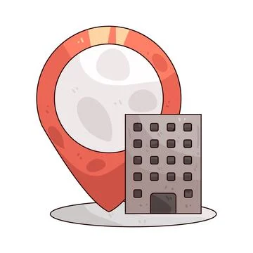 Building Marker illustration Stock Illustration