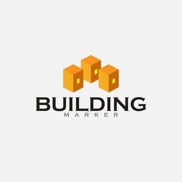 Building Marker Logo Stock Illustration