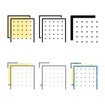 Building material layer forms color icon vector Stock Illustration