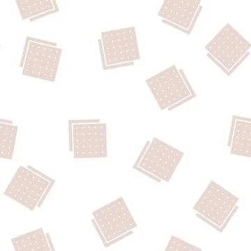 Building material layer glyph seamless pattern 库存插图