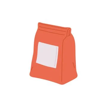 Building material in package - cement, sand or glue a flat vector illustration Stock Illustration