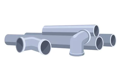 Building material. Pipes stack steel metal isolated or metal pipes industrial Ilustración de archivo