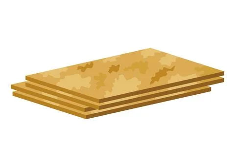 Building material. Sheets of special plates. Cartoon supplies for buildings Ilustración de archivo