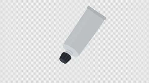 Building materials. Animation of glue squeezing out of a tube. Cartoon Stock Footage 144911854