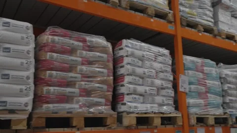 Building materials are sold in hardware store. Minsk, Belarus, November 5, 2023 Vídeos de archivo 254955008