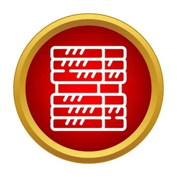 Building materials icon showing stacked wooden planks Ilustración de archivo