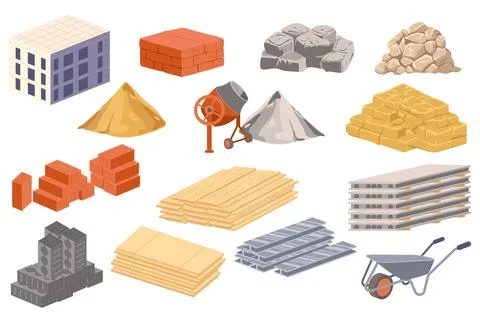 Building Materials Stock Illustration