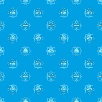 Building materials pattern vector seamless blue Illustrazione stock