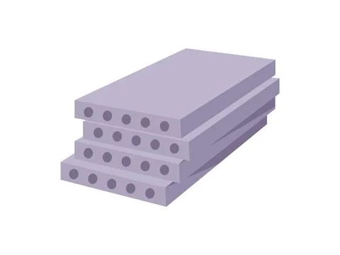 Building materials: vector concrete blocks. Isolated background. Ilustración de archivo