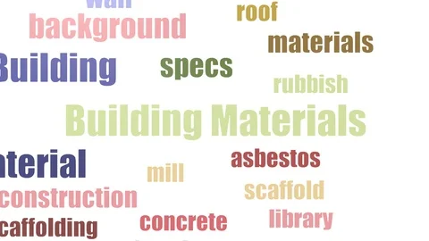 Building Materials Isolated Stock Video Footage | Royalty Free Building ...