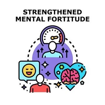 Building mental strength and developing emotional resilience concept Stock Illustration