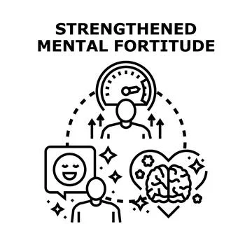 Building mental strength and developing emotional resilience concept Stock Illustration