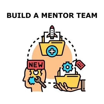 Building a mentor team for business development and growth Ilustración de archivo