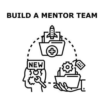 Building a mentor team for business development and growth Ilustración de archivo