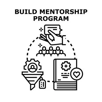 Building mentorship program for professional growth and development Illustration