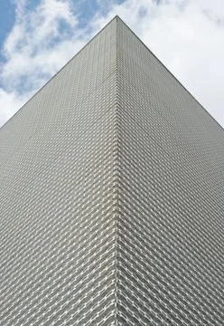 Building with metal surface Stock Photos