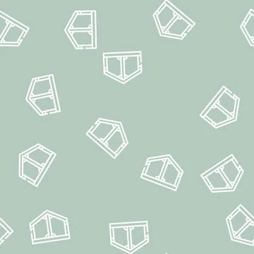 Building metallic framework line vector seamless pattern Ilustración de archivo