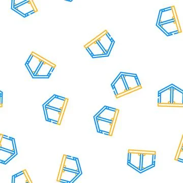 Building metallic framework vector seamless pattern Stock Illustration
