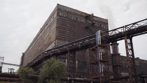 Building on the mining and processing plant. Stock Footage 95150321