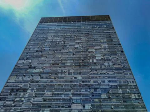 Building with mixed use. Stock Photos