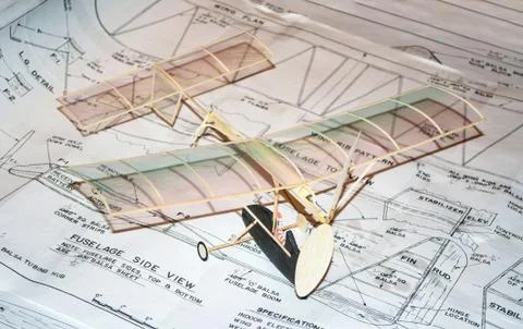 Building a model airplane Stock Photos