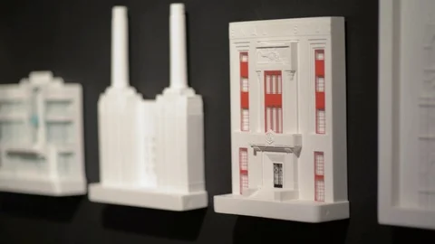 Building models decoration Stock Footage 74065038