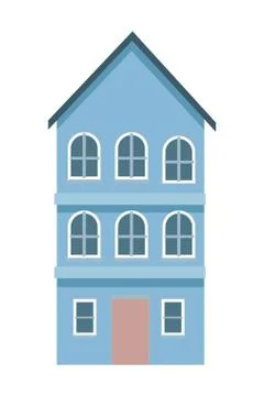 Building modern house structure Ilustración de archivo