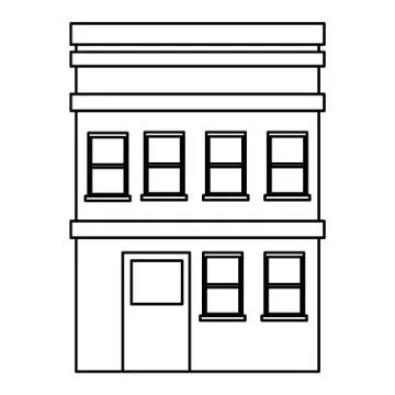 Building modern house structure Ilustración de archivo