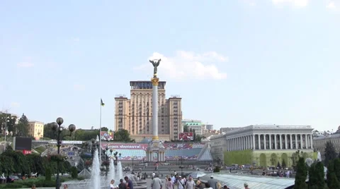 Building Monument Kiev Stock Footage 46182076