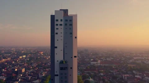 Building in the morning Stock Footage 303547815