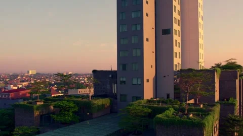 Building in the morning Stock Footage 303570098