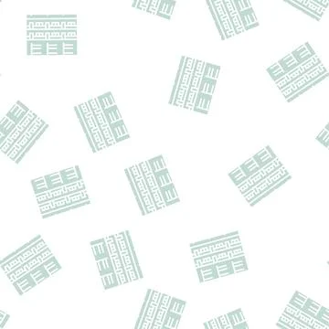 Building motel glyph seamless pattern Ilustración de archivo