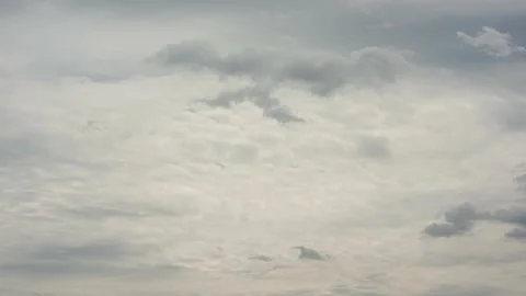 Building motions clouds. White clouds sky time lapse. Slow moving clouds. 4K clo Stock Footage 136508470