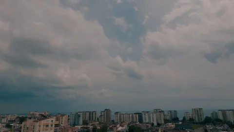 Building Mountains and Cloud Stock Footage 106387414