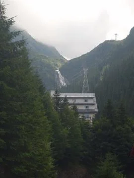 Building in the mountains Stock Photos