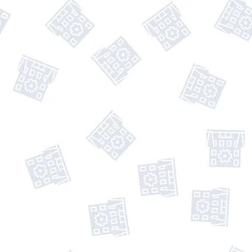 Building multicolor lighting glyph seamless pattern Ilustración de archivo