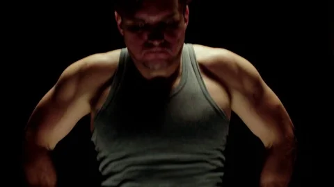 Building Muscles. The Gym - Dips. Video stock 78390469